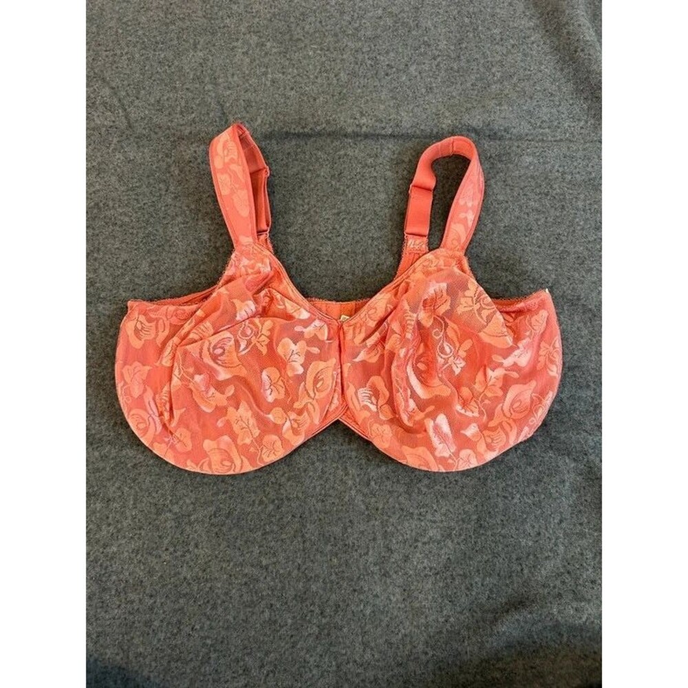 Wacoal Coral Pink Floral Underwire Bra 42C